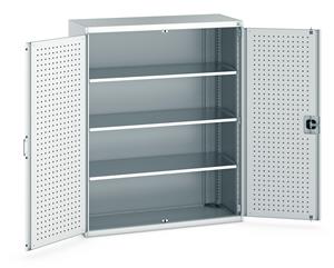 Bott Industial Tool Cupboards with Shelves Bott Perfo Door Cupboard 1300Wx525Dx1600mmH - 3 Shelves